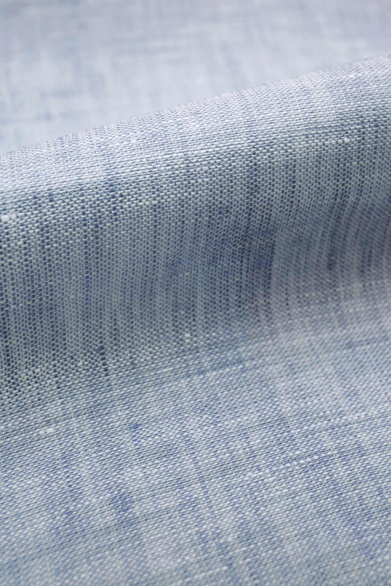 Portofino Light Blue Linen Fabric