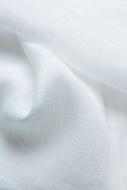Capri White Linen Fabric