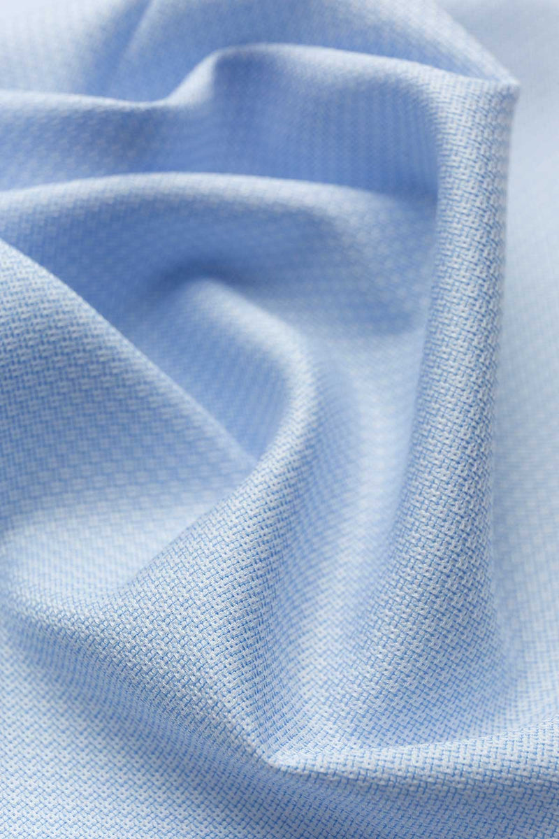 Jardin 100s Textured Light Blue Twill Fabric