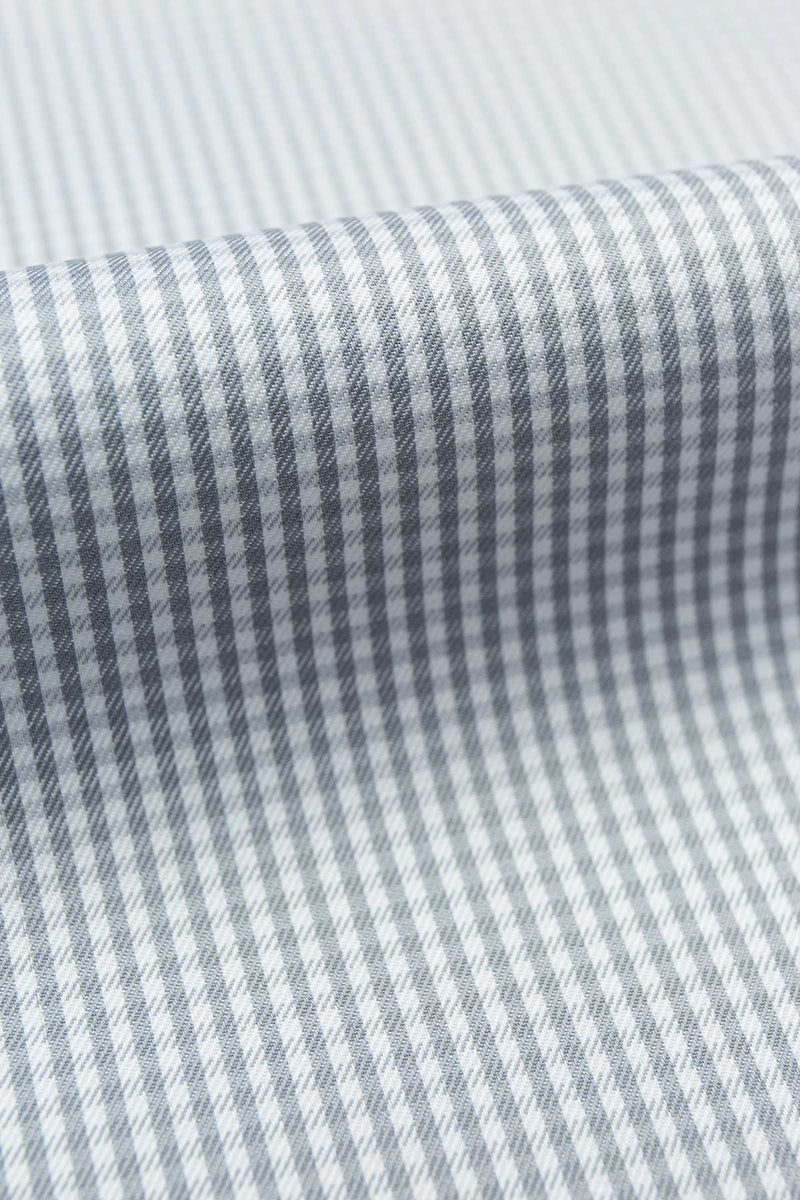 Mercury 100s Grey Gingham Fabric
