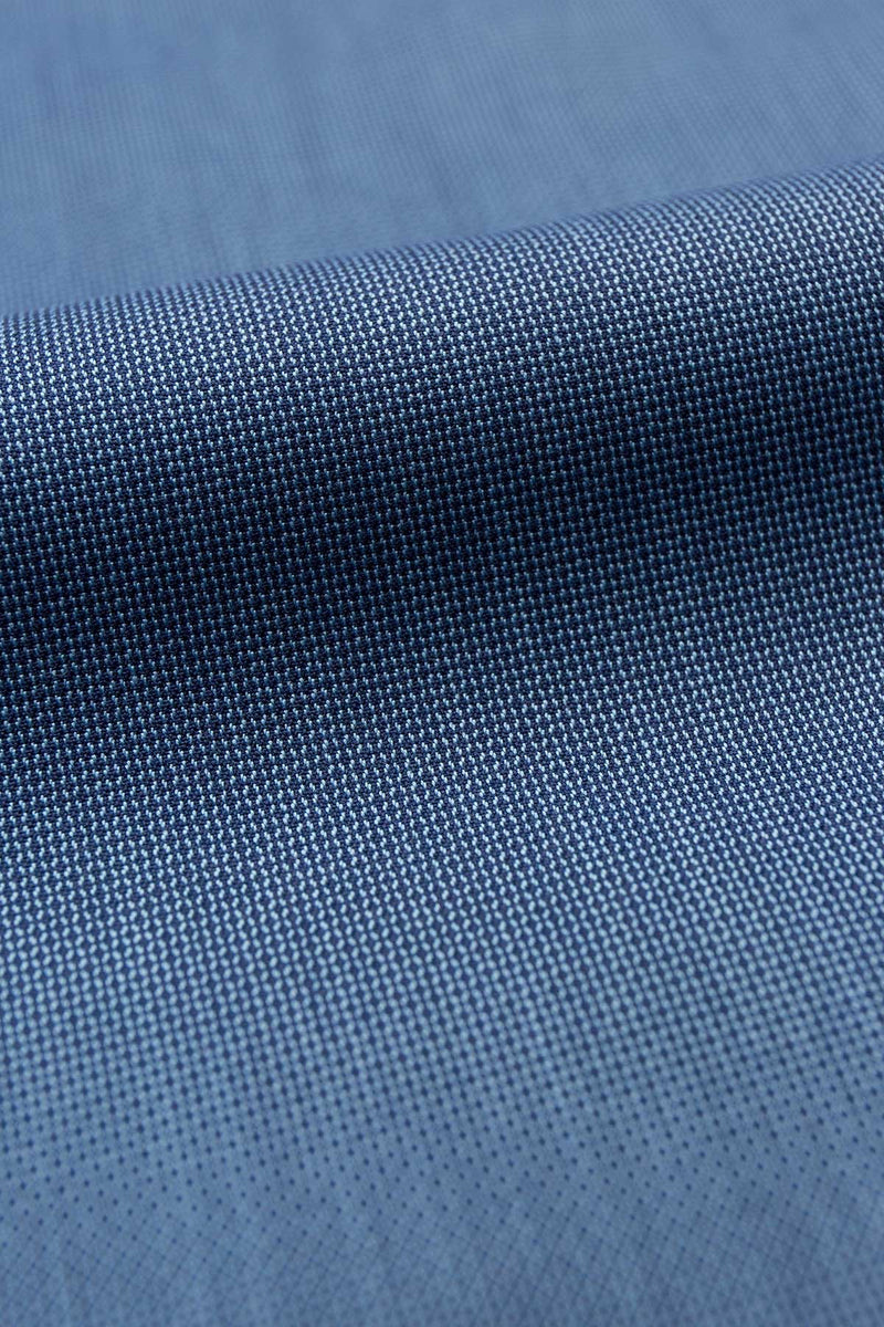 Neptune 100s Indigo Blue Dobby Fabric