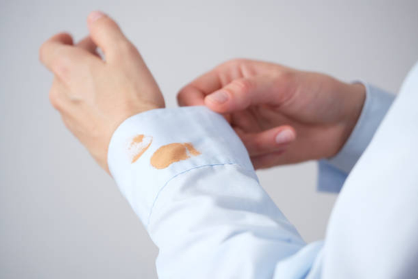 white shirt with stain