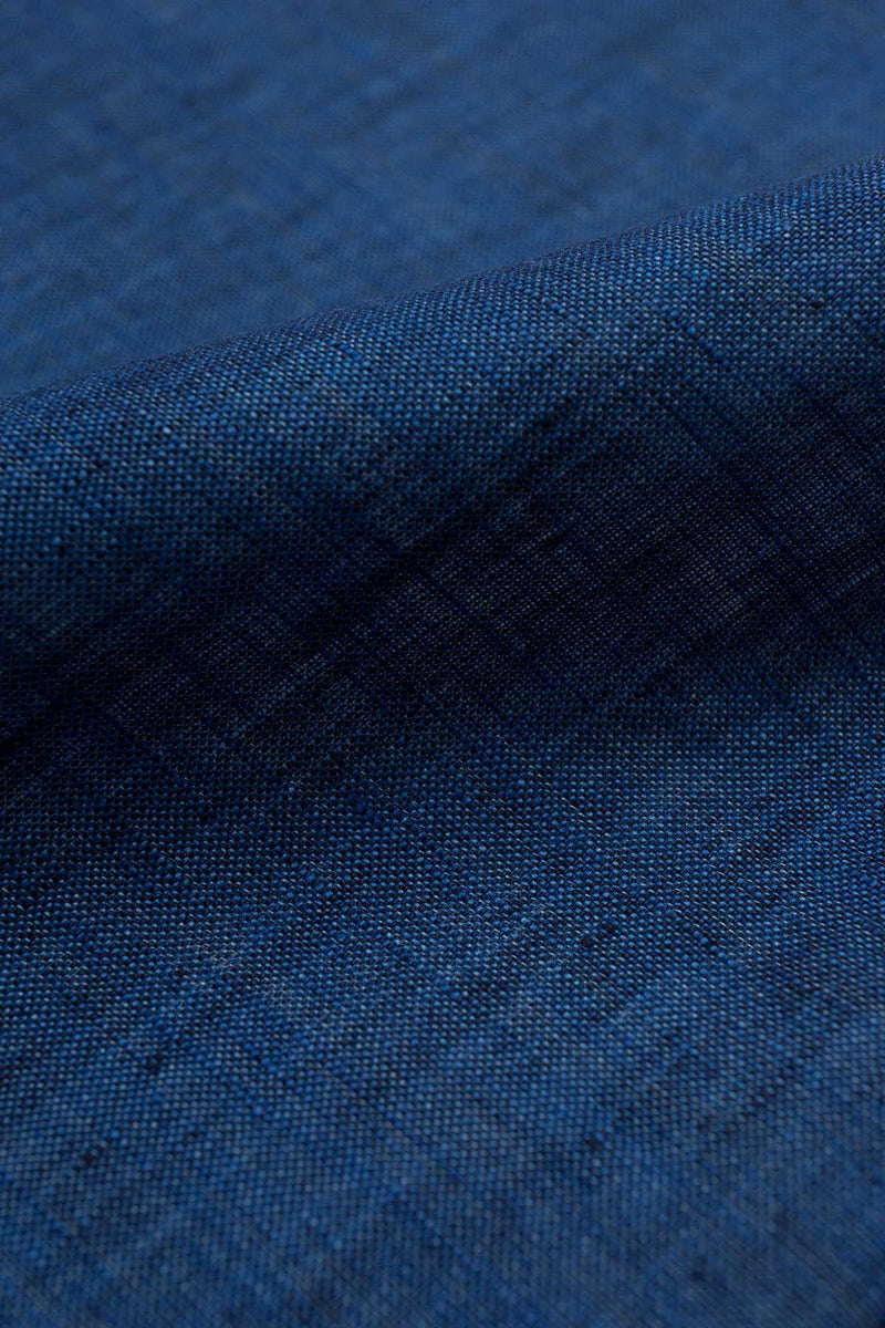 Polo Blue Linen Fabric