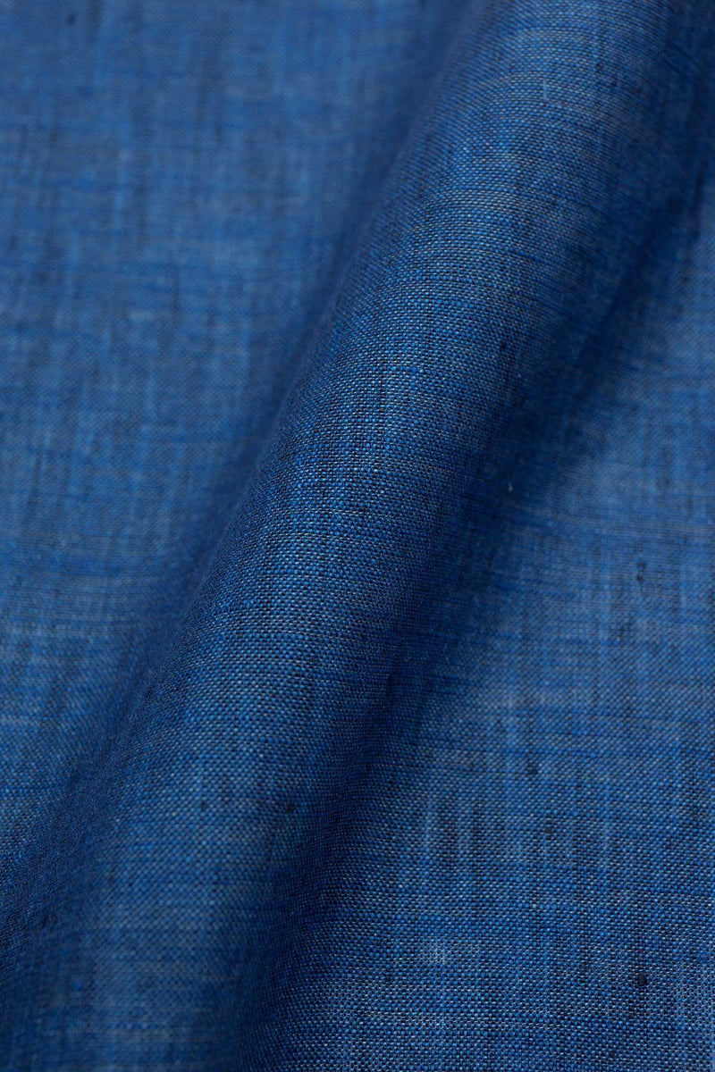 Polo Blue Linen Fabric