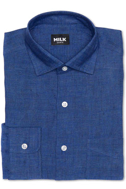 Polo Blue Linen Shirt