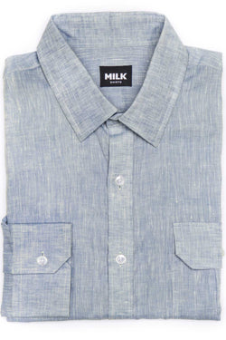 Portofino Light Blue Linen Shirt