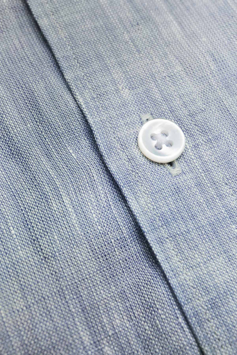 Portofino Light Blue Linen Shirt