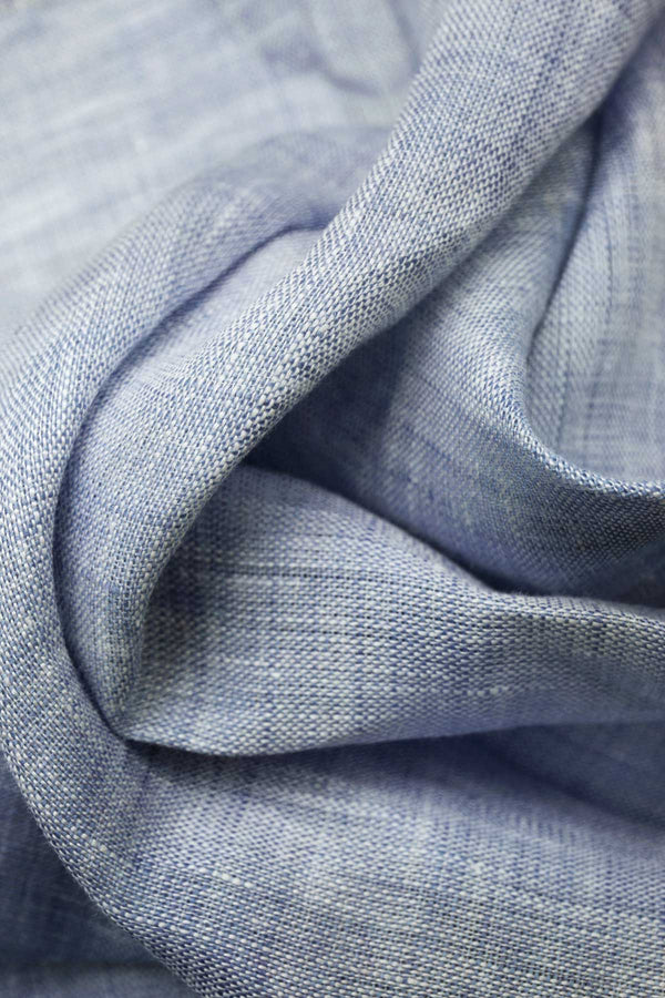 Portofino Light Blue Linen Fabric