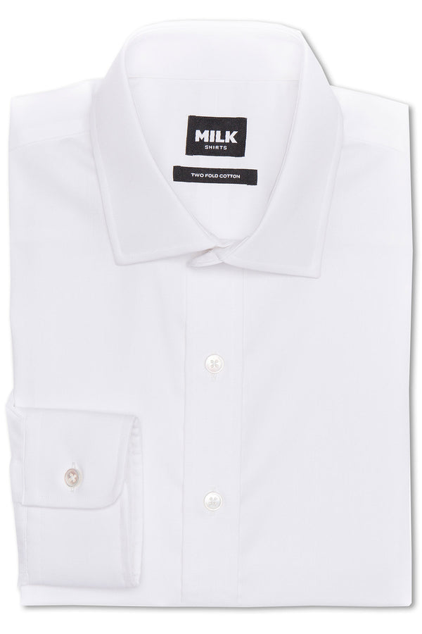 Alps Wrinkle Free White Poplin Shirt