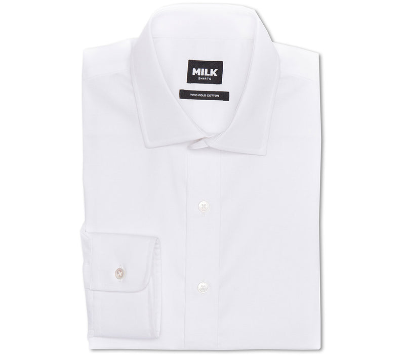 Alps Wrinkle Free White Poplin Shirt