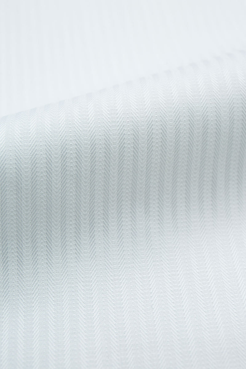 Antila 100s White Mini Herringbone Shirt