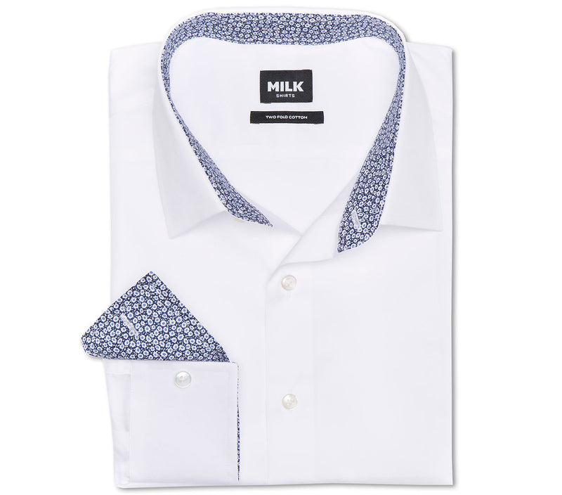 Bagio Soft White Twill with Contrast Shirt