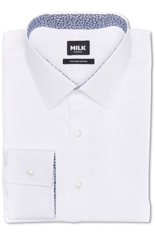 Bagio Soft White Twill with Contrast Shirt