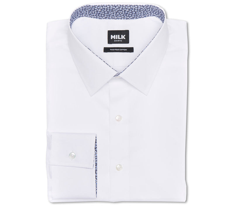 Bagio Soft White Twill with Contrast Shirt