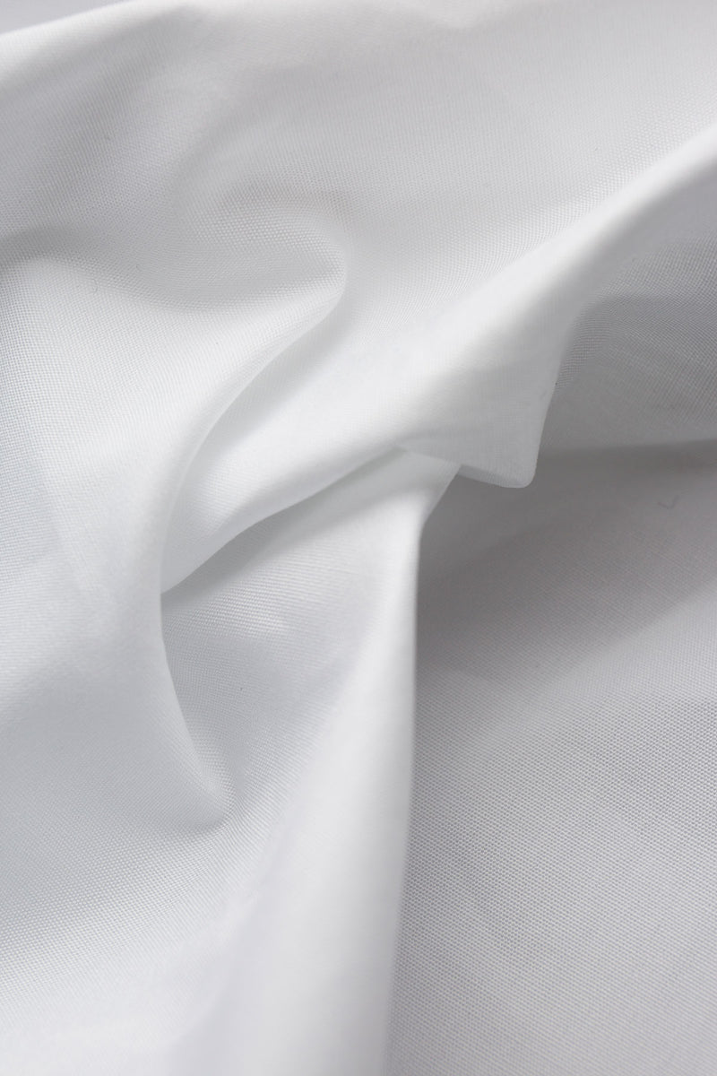 Calilo 100s White Poplin Fabric