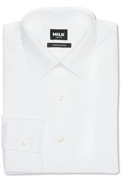 Calilo 100s White Poplin Shirt