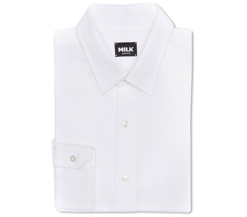 Capri White Linen Shirt