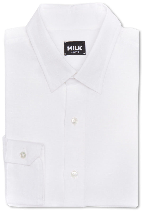 Capri White Linen Shirt