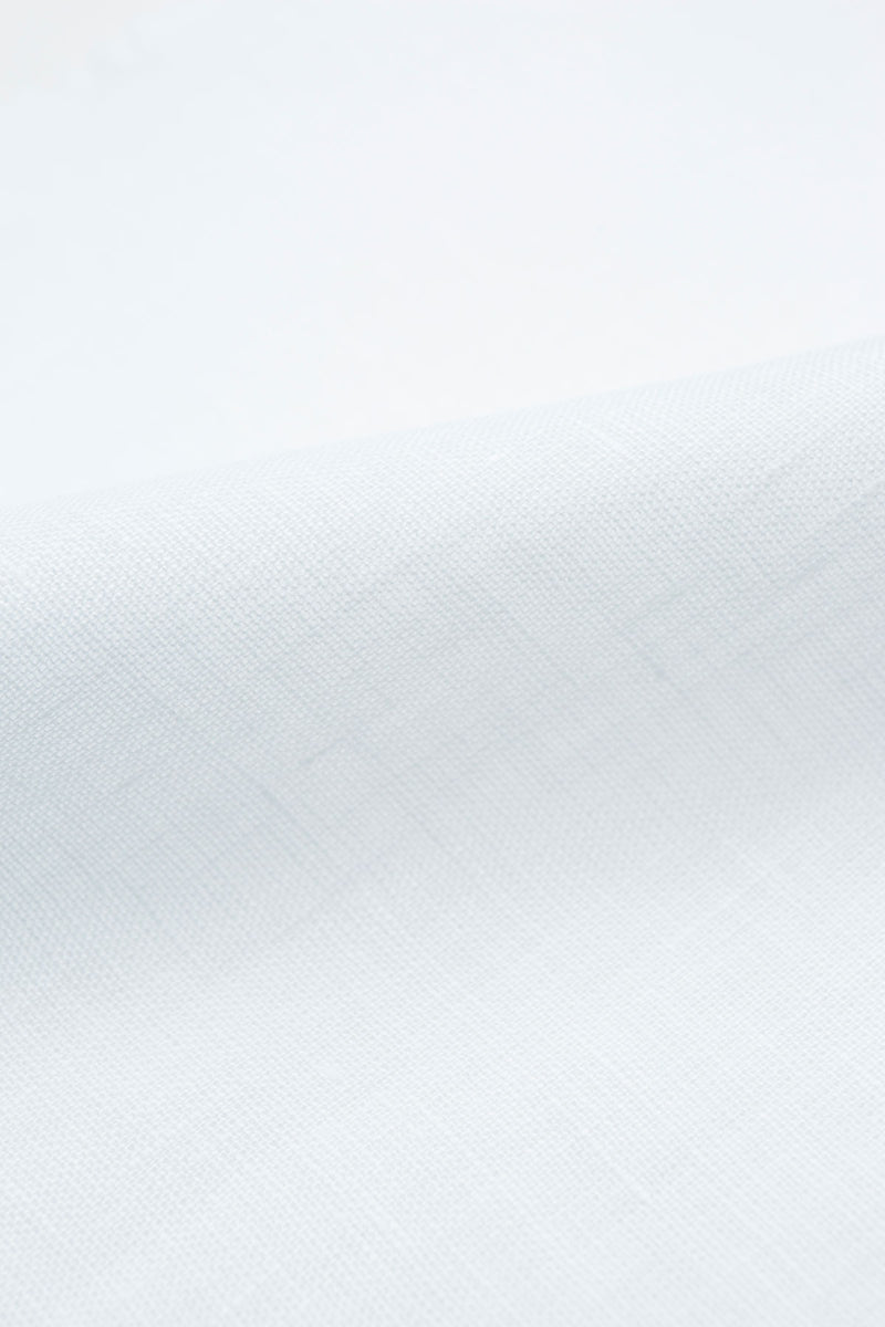 Capri White Linen Fabric