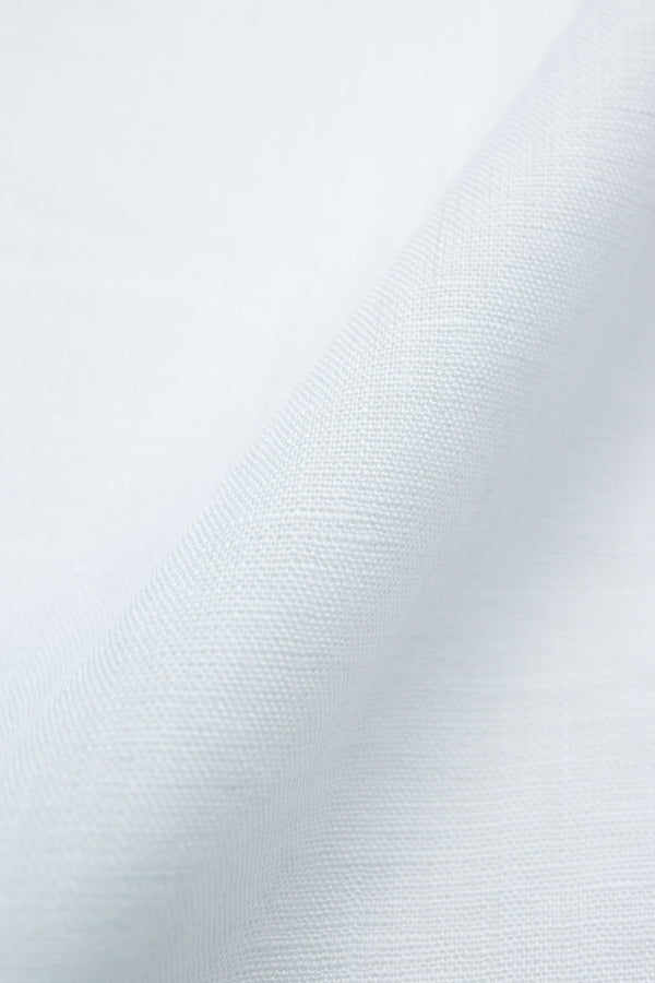 Capri White Linen Fabric