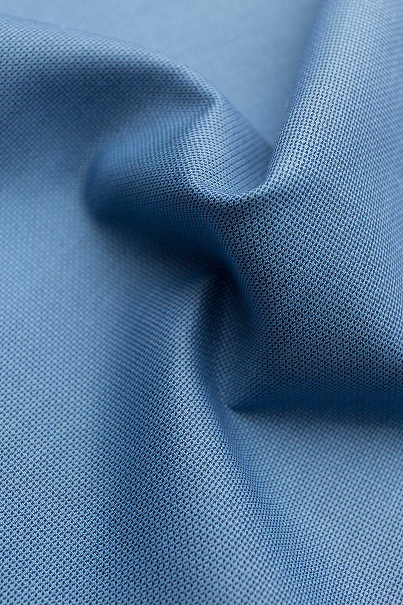 Carlo 100s Denim Blue Dobby Fabric