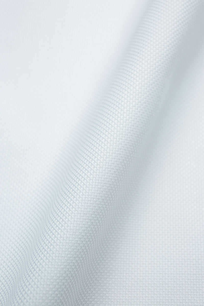 Cleo 80s Textured White Cloth Fabric by MILK Shirts