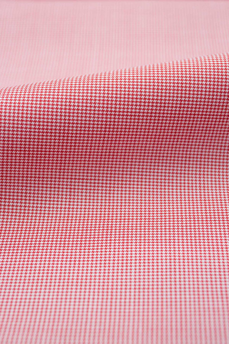 Eros 120s Red Mini Houndstooth Shirt