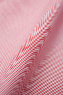 Eros 120s Red Mini Houndstooth Fabric