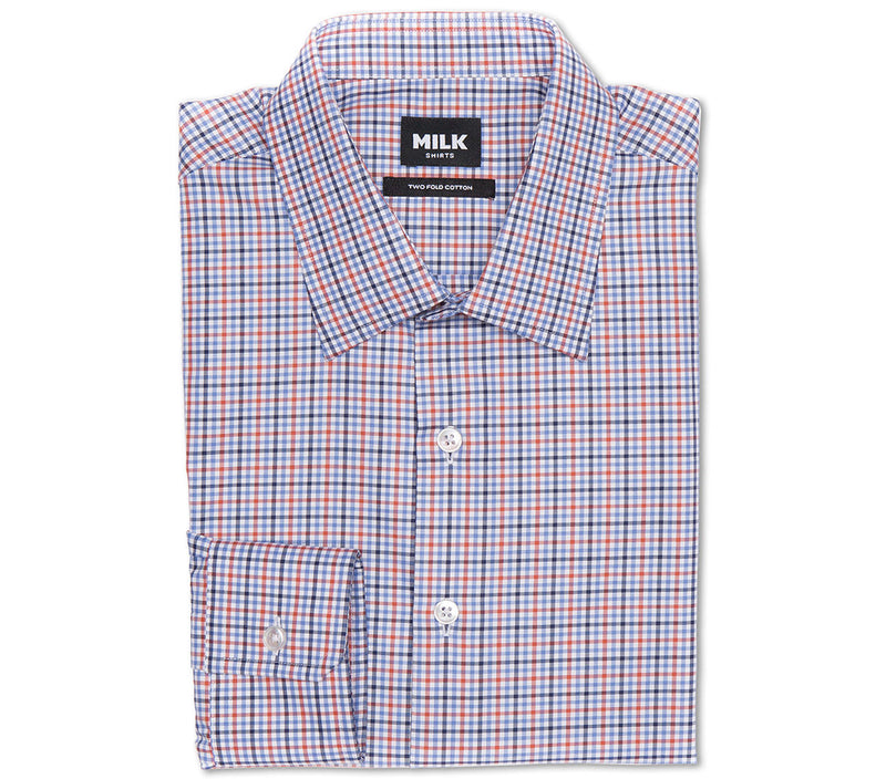 Jordan 100s Red Blue Check Shirt