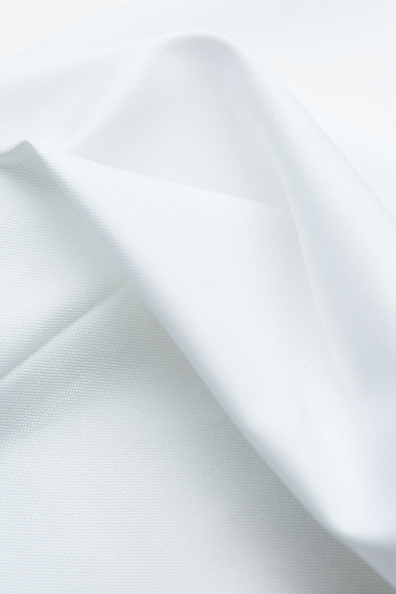 Lux 80s White Pinpoint Fabric