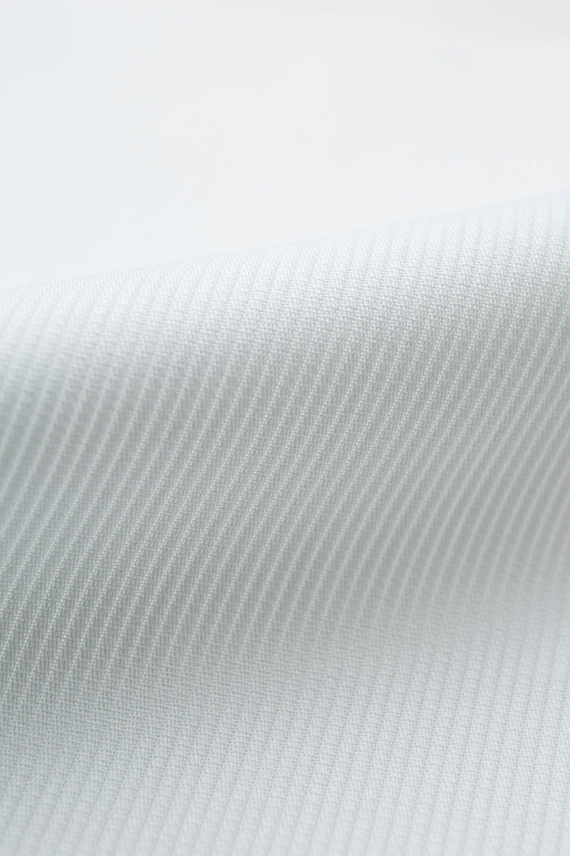 Mason White Ribbed Piquet Shirt