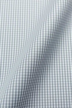 Mercury 100s Grey Gingham Fabric