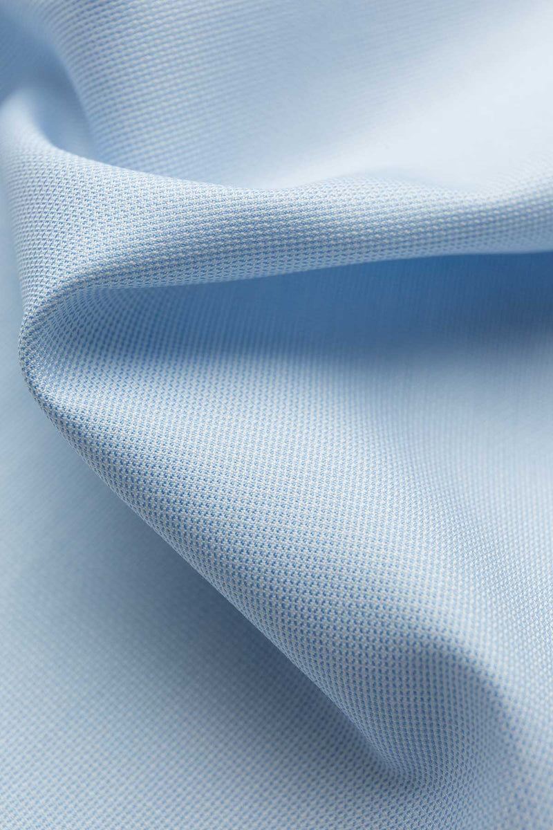 Poker 100s Light Blue Dobby Fabric