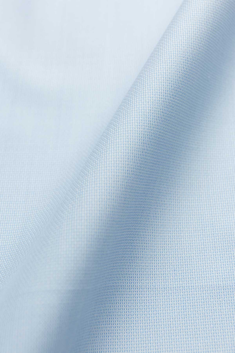 Poker 100s Light Blue Dobby Fabric