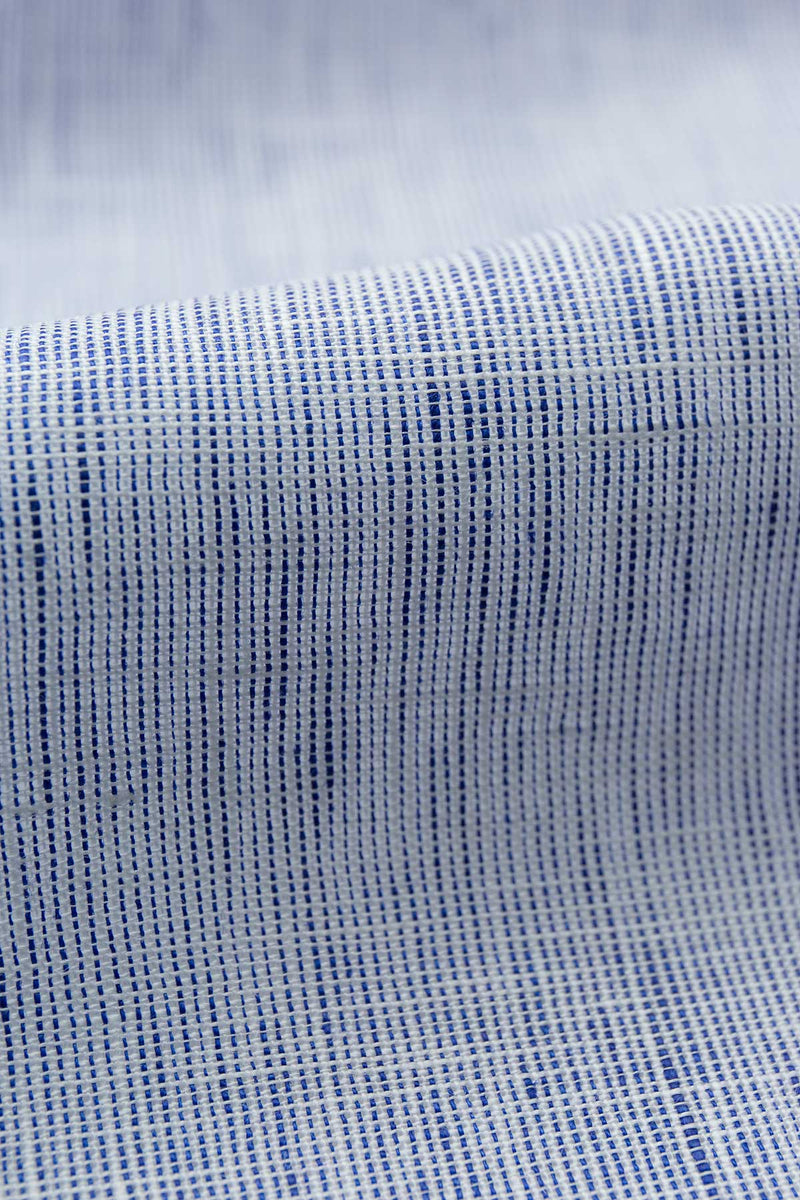 Tango Blue Chambray Linen Shirt