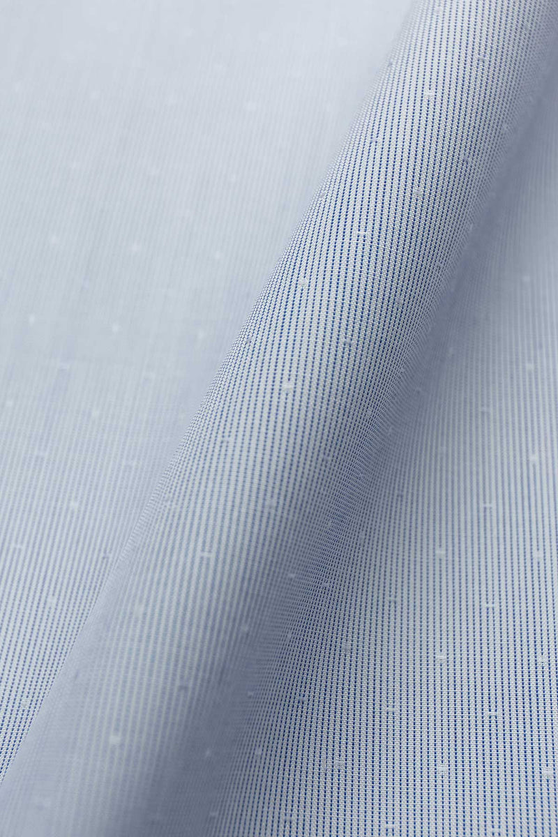 Tetra 100s Light Blue Dobby Fabric by MILK Shirts