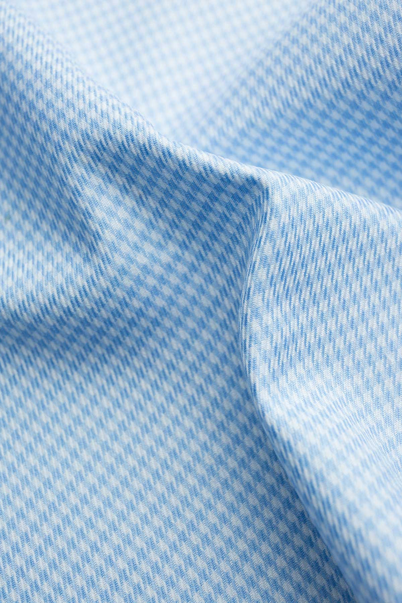 Vevo 100s Light Blue Houndstooth Fabric