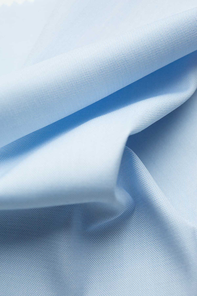 Zeus 80's Light Blue Pinpoint Fabric