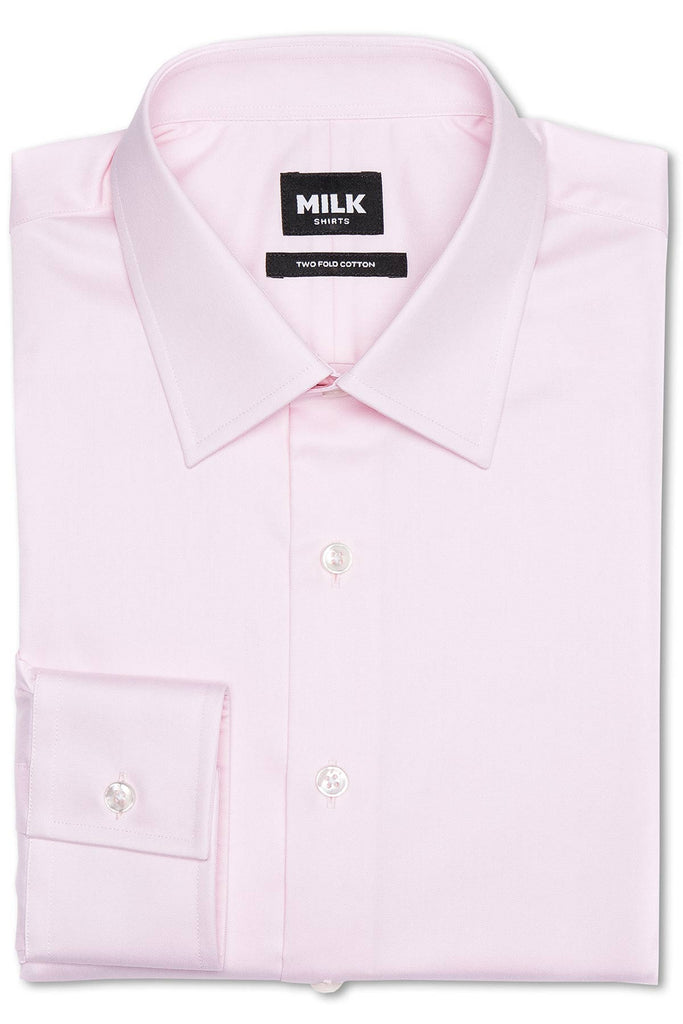 Ziraffe 100s Light Pink Twill Shirt by MILK Shirts