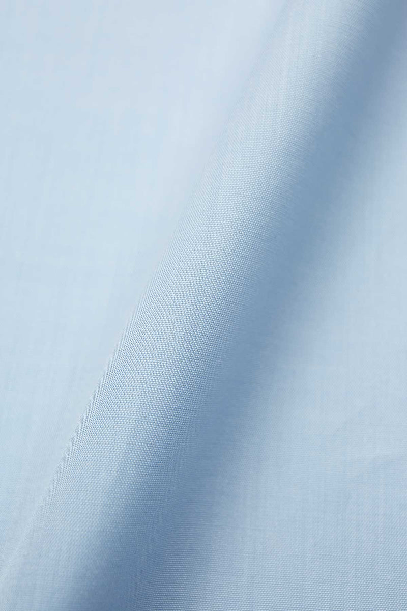 poplin dress shirt fabric Zubin 100s Blue Poplin Fabric by MILK Shirts