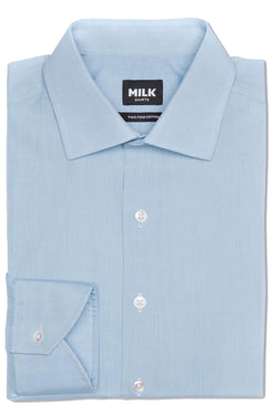 Zubin 100s Blue Poplin Shirt
