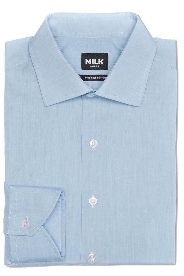 Zubin 100s Blue Poplin Shirt