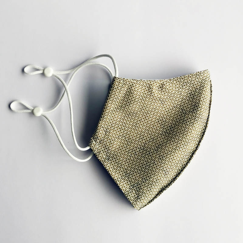 LIMITED EDITION KID'S REUSABLE COTTON FACE MASK - OLIVE PATTERN